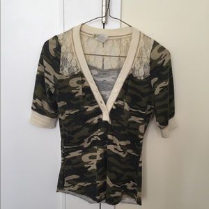 Lace Camo top XS
